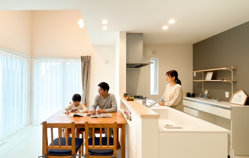 家族団らん イメージ写真